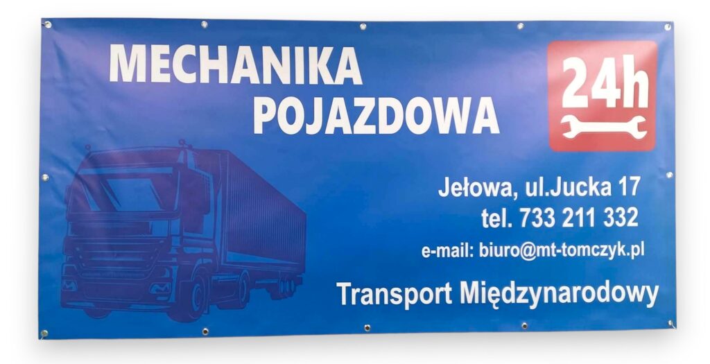 Baner reklamowy Mechanika Baner reklamowy Mechanika